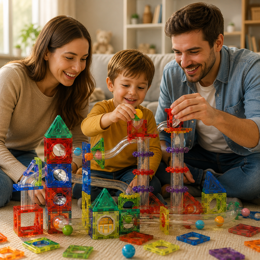 building magnetic blocs™ 🧲 لعبة البناء والمسارات المغناطيسية